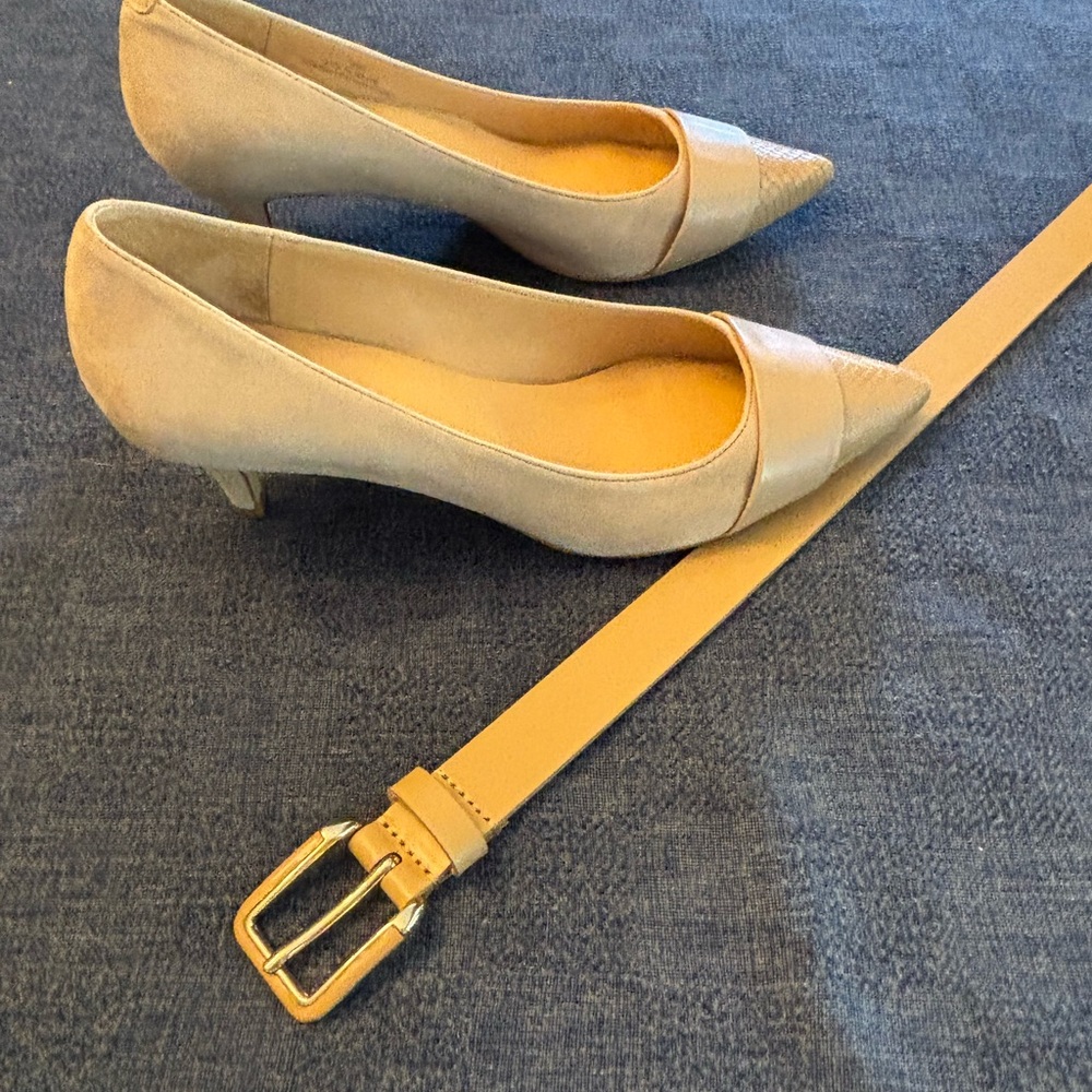 Talbots “Erica” Suede & Leather Heels